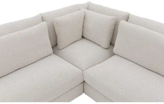Goossens hoeksalon odette wit stof - 8229553-06