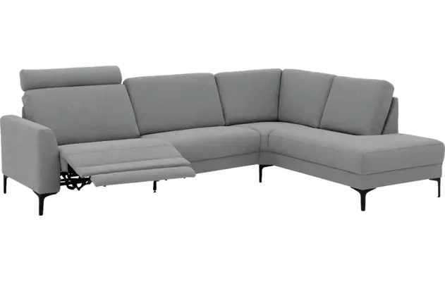 Goossens hoeksalon dallas grijs stof - 8229628-13