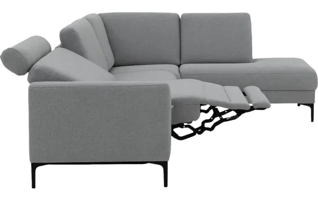 Goossens hoeksalon dallas grijs stof - 8229628-17