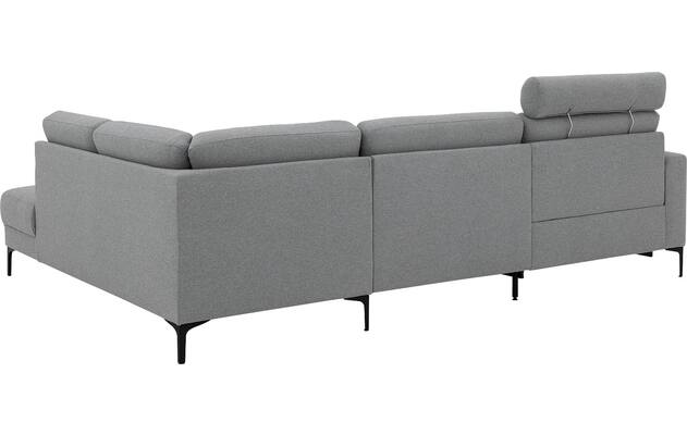 Goossens hoeksalon dallas grijs stof - 8229628-18