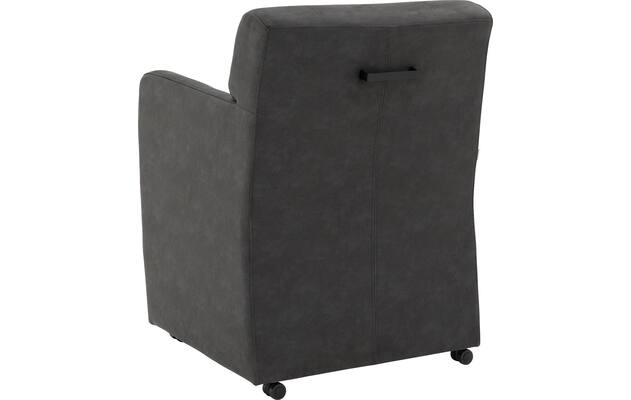 Goossens eetkamerstoel montana grijs micro leer - 8229738-03