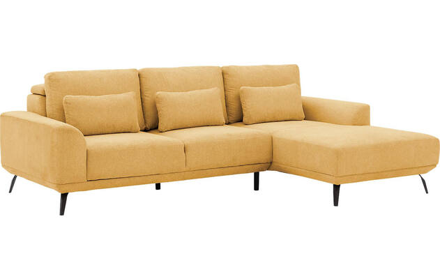 Goossens excellent loungebank princess geel stof - 8229790-02-gespiegeld
