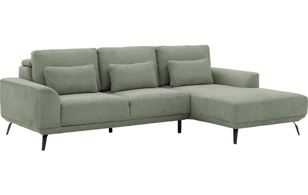 Goossens excellent loungebank princess groen stof - 8229791-02-gespiegeld