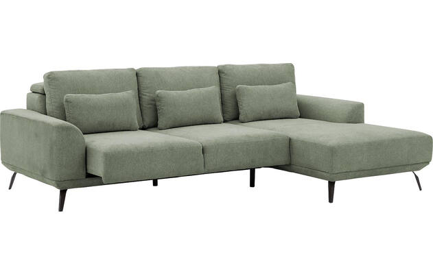 Goossens excellent loungebank princess groen stof - 8229791-03-gespiegeld