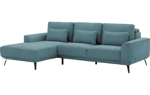 Goossens excellent loungebank princess blauw stof - 8229793-02