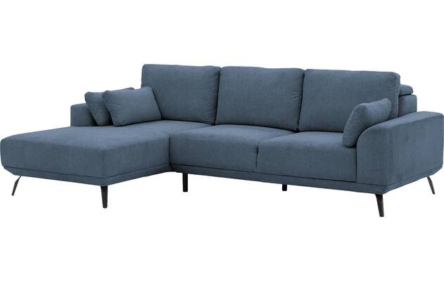 Goossens excellent loungebank princess blauw stof - 8229794-04