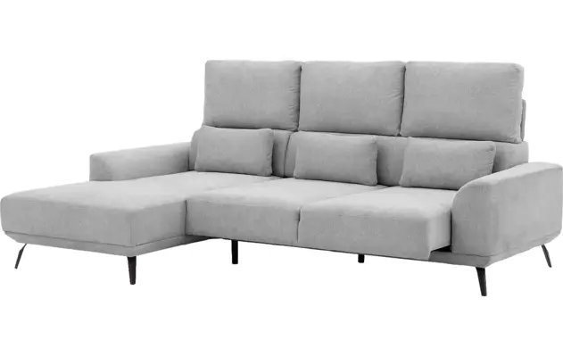 Goossens excellent loungebank princess grijs stof - 8229795-11