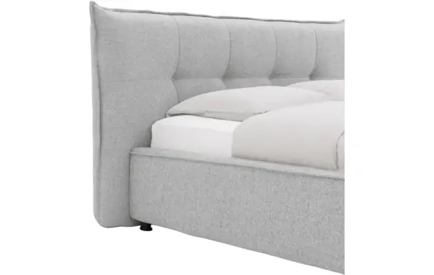 Goossens gestoffeerd bedframe bolzano grijs stof - 8229828-04
