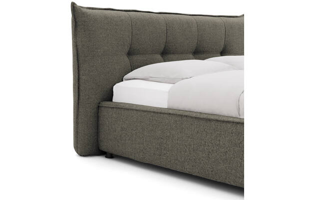 Goossens gestoffeerd bedframe bolzano groen stof - 8229831-04