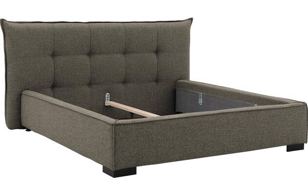 Goossens gestoffeerd bedframe bolzano groen stof - 8229831-06