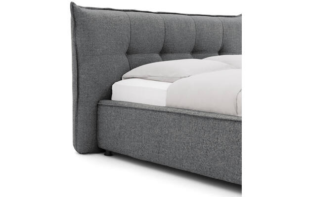 Goossens gestoffeerd bedframe bolzano blauw stof - 8229832-04