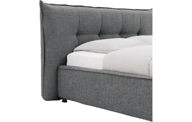 Goossens gestoffeerd bedframe bolzano blauw stof - 8229832-04