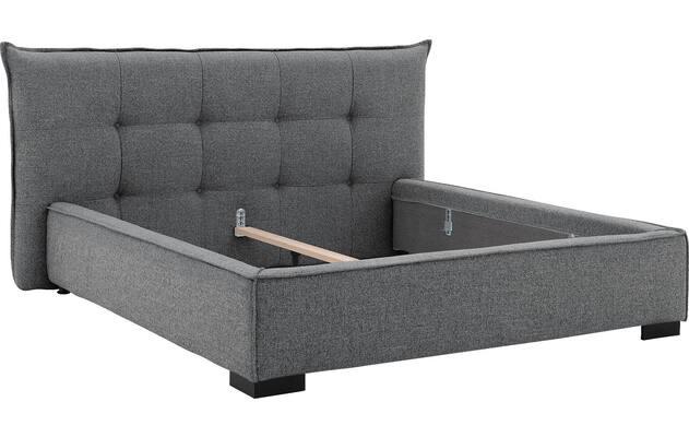 Goossens gestoffeerd bedframe bolzano blauw stof - 8229832-06