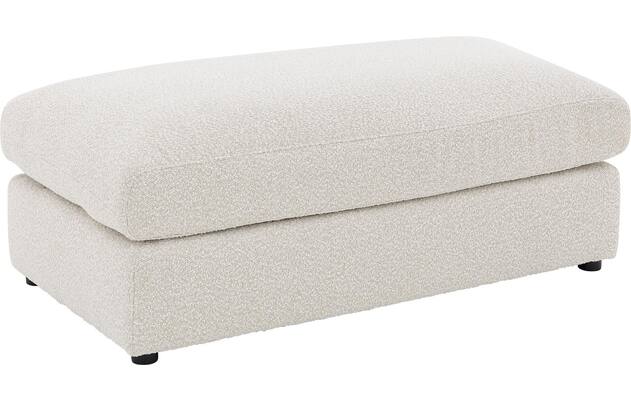 Goossens voetenbank odette wit stof - 8230134-02