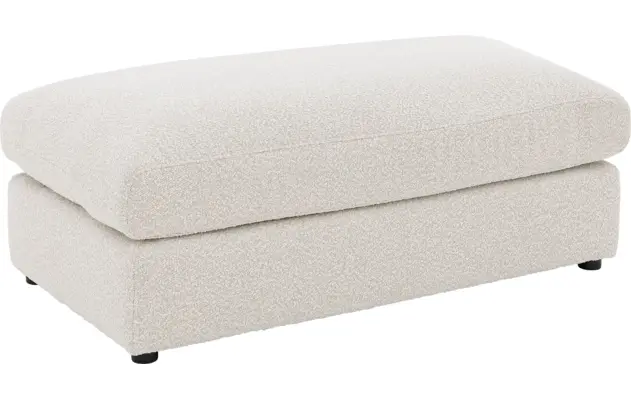 Goossens voetenbank odette wit stof - 8230134-02