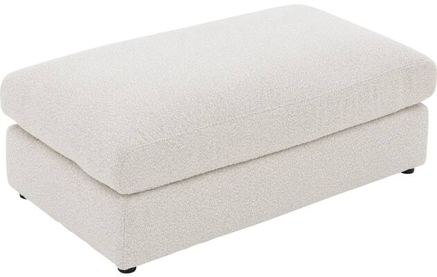 Goossens voetenbank odette wit stof - 8230134-03