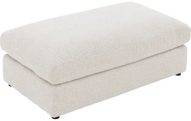 Goossens voetenbank odette wit stof - 8230134-03
