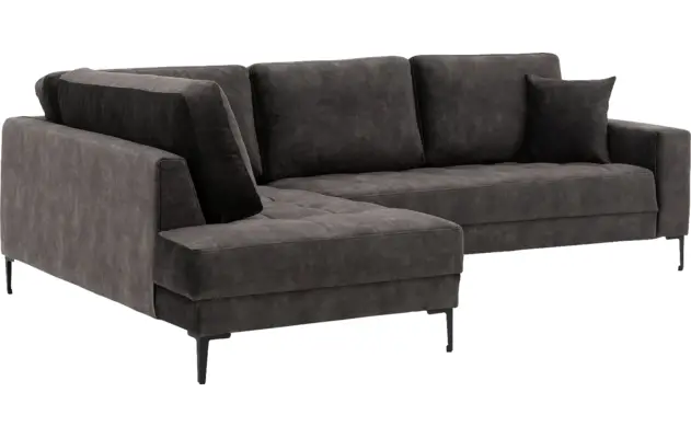 Goossens hoeksalon coco zwart stof - 8230181-02