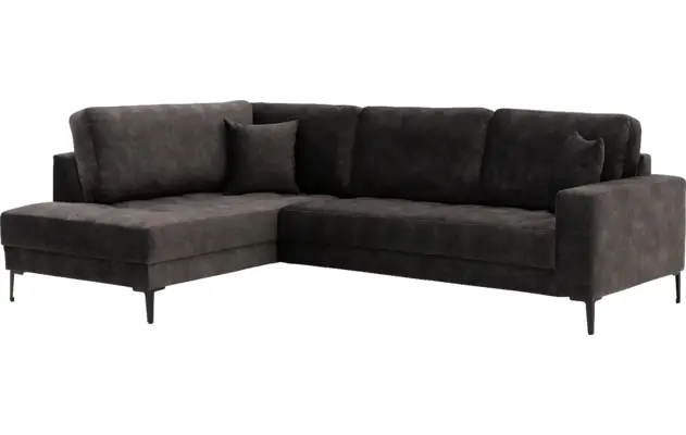 Goossens hoeksalon coco zwart stof - 8230181-03