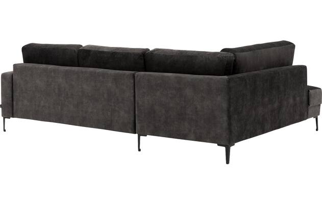 Goossens hoeksalon coco zwart stof - 8230181-06