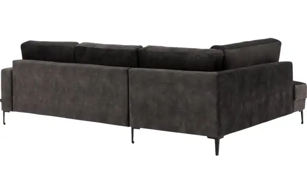 Goossens hoeksalon coco zwart stof - 8230181-06