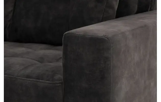 Goossens hoeksalon coco zwart stof - 8230181-07