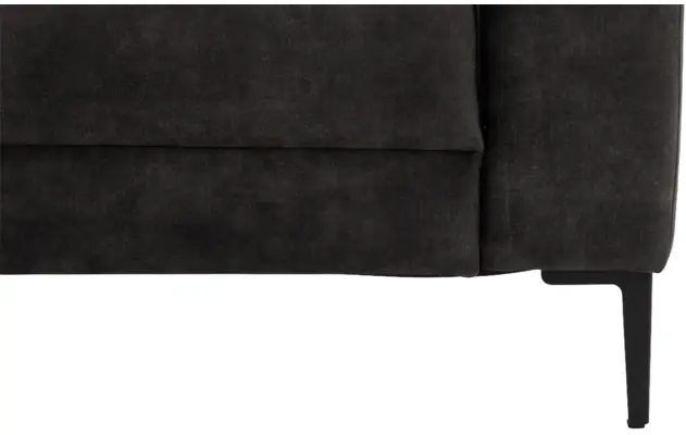 Goossens hoeksalon coco zwart stof - 8230181-08