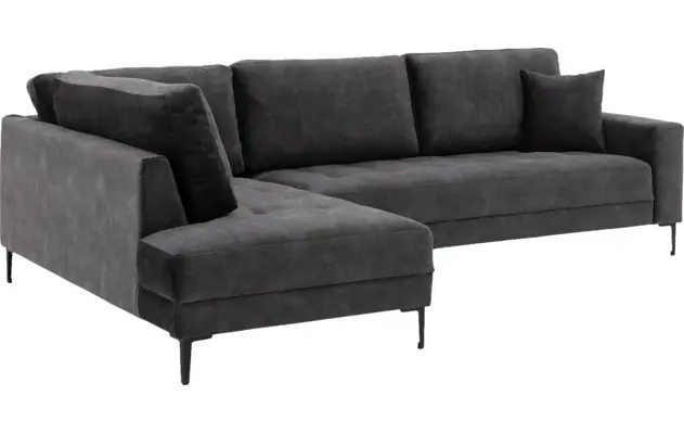 Goossens hoeksalon coco grijs stof - 8230182-02