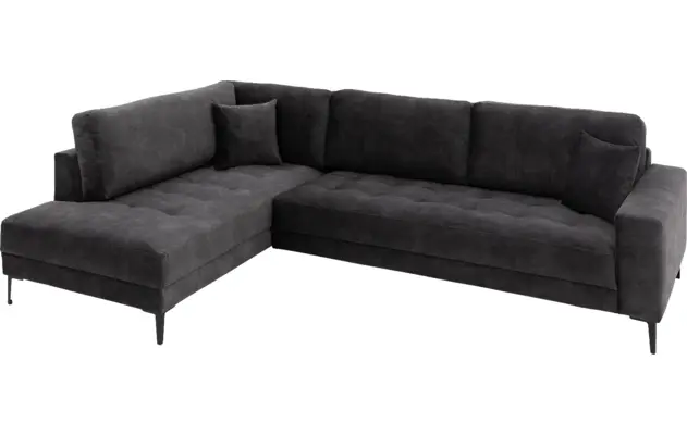 Goossens hoeksalon coco grijs stof - 8230182-04