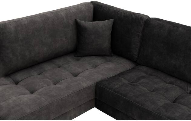 Goossens hoeksalon coco grijs stof - 8230182-05