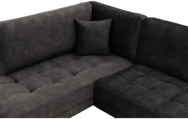 Goossens hoeksalon coco grijs stof - 8230182-05