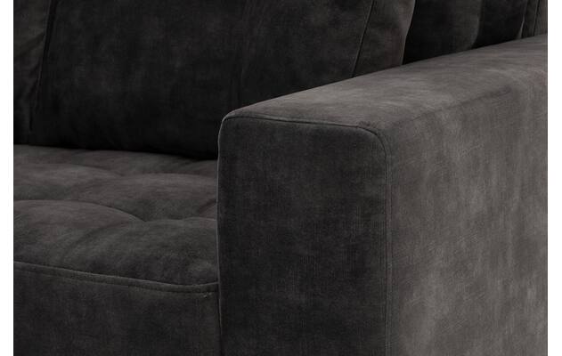 Goossens hoeksalon coco grijs stof - 8230182-07
