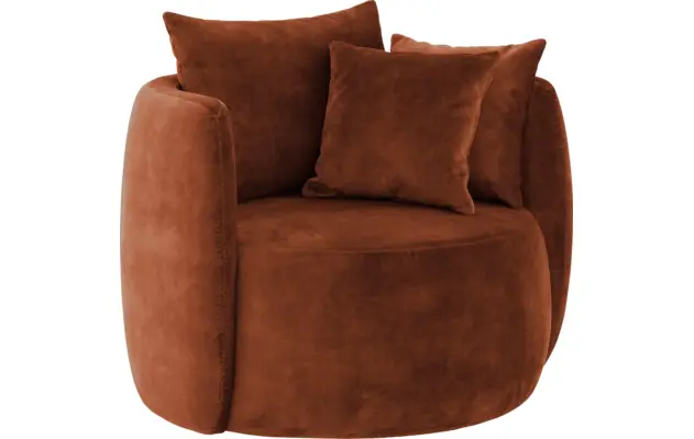 Goossens fauteuil terra bruin stof - 8230259-04