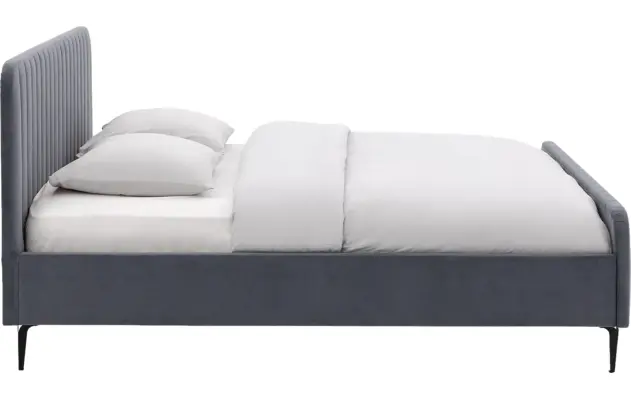 Goossens bedframe attent blauw stof - 8230282-03