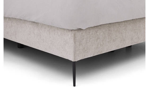 Goossens boxspring ease one incl matras grijs stof - 8230292-05