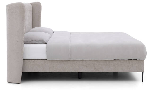 Goossens boxspring ease classic incl matras grijs stof - 8230294-03
