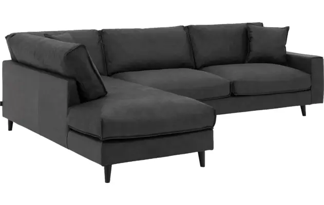 Goossens hoeksalon jonas grijs micro leer - 8230453-03
