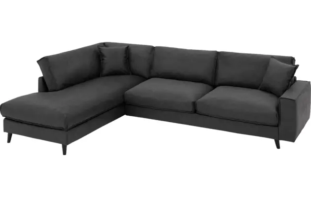 Goossens hoeksalon jonas grijs micro leer - 8230453-05