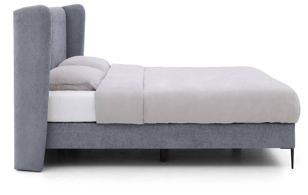 Goossens boxspring ease classic incl matras grijs stof - 8230500-03