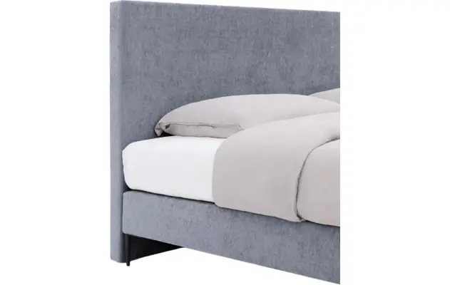 Goossens boxspring ease one incl matras grijs stof - 8230505-04