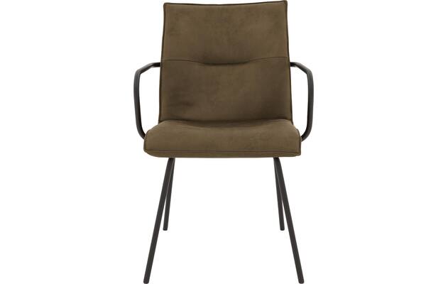 Goossens eetkamerstoel milan groen micro leer - 8231010-03