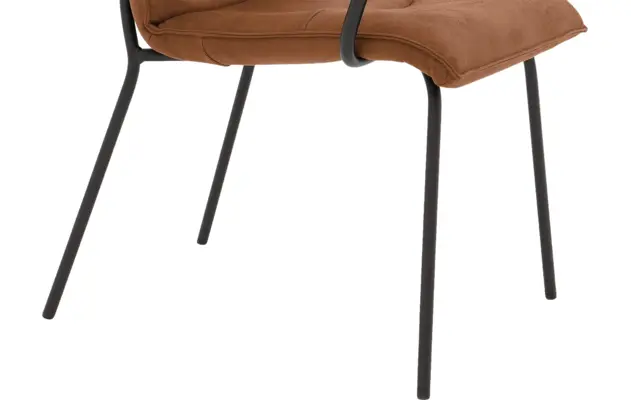 Goossens eetkamerstoel milan bruin micro leer - 8231018-05