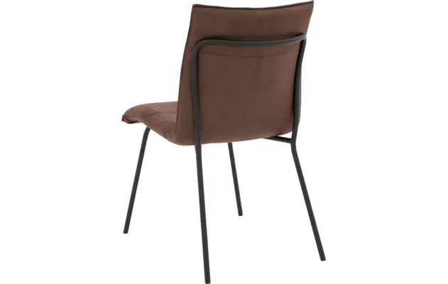 Goossens eetkamerstoel milan bruin micro leer - 8231019-02