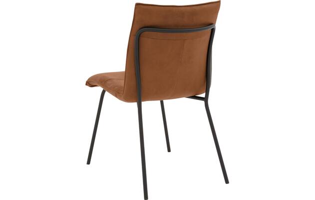Goossens eetkamerstoel milan bruin micro leer - 8231022-02