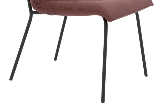 Goossens eetkamerstoel milan rood micro leer - 8231024-05