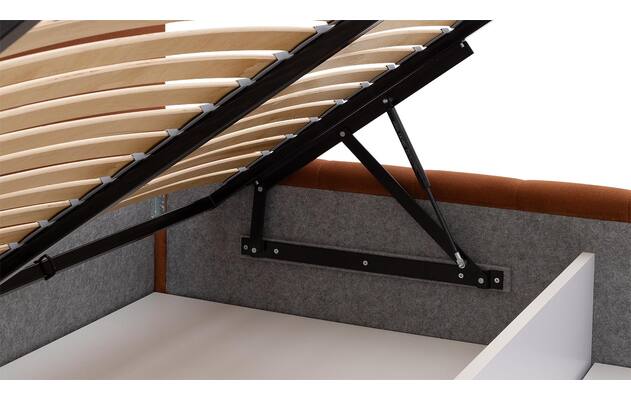 Goossens bedframe carte oranje stof - 8231026-10