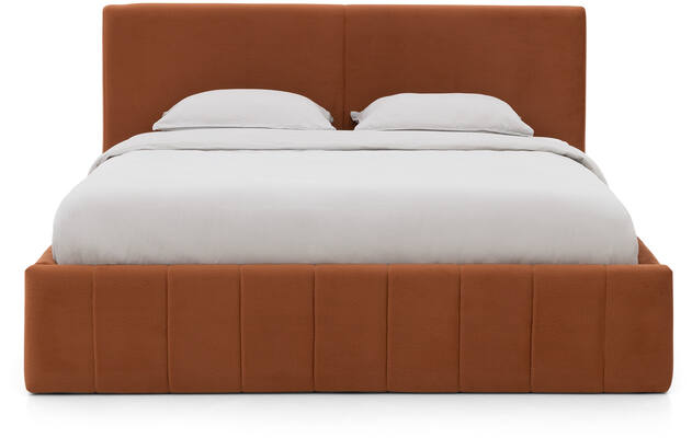 Goossens bedframe carte oranje stof - 8231026-goossens-carte-bedframe-microvezel-02
