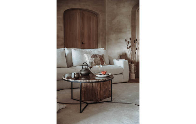 Goossens hoeksalon odette wit stof - 8231388-05