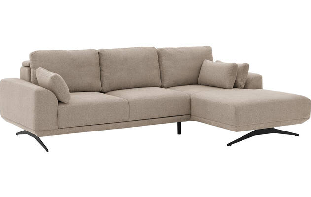 Goossens excellent loungebank princess beige stof - 8231518-gespiegeld-03