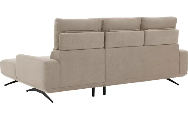 Goossens excellent loungebank princess beige stof - 8231518-gespiegeld-11